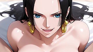 Boa Hancock Gets Fucked in Her Pussy and Ass on a Deserted Island!