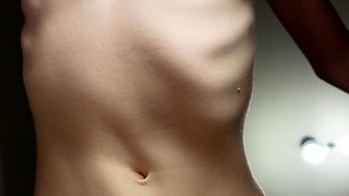 Small tit girl Georgia Jones masturbating in panties