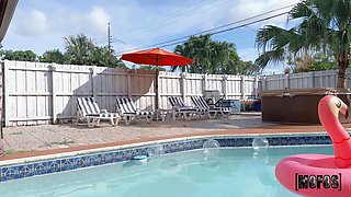 Callie Black's Clinging Desire Turns Poolside into Steamy Heat