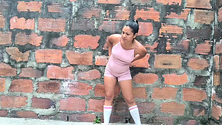 Stretching Outside and Peeing My Gym Clothes
