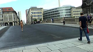Beautiful amateur blonde barmaid paid sex in public