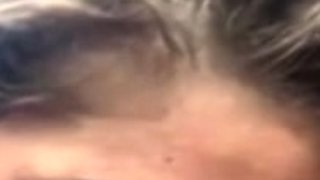 Hot Brunette Giving Blowjob in Car