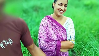Village Bhabhi In Desi Enjoy Early Morning Sex With Her Devar In Jungle, Outdoor Jungle Sex