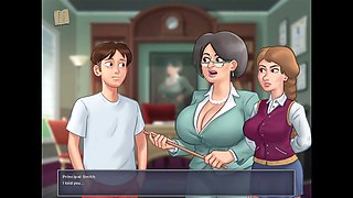 Hot summer adventure with big-assed beauties and natural boobs in a steamy visual novel