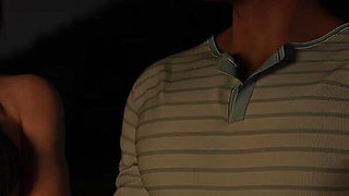 Dominos Beach 13: Zoe's HJ, BJ & Fingering Fun W/ John