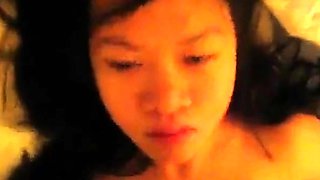 Amateur Asian Girl Gives Blowjob