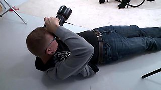 Christmas Orgy Blonde Rides Fat Monster Cock, DP-blowbang with 3 Horny Sluts!