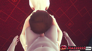 Helen Parr The Incredibles Gives a Deepthroat Blowjob and Gets Her Big Tits Fucked - Huge Cumshot in Private Room 3D Animation