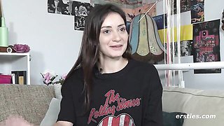 Outstanding Magic's small tits brunette action