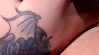 Chubby MILF Jiggling Squeezing Her Belly Fat