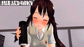 Oral job, asian, 2d
