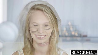 BLACKED Blonde Teen Dakota James First Experience with Big Black Cock