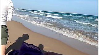 Beach Panty Sale: She Slips Off Her Bikini Bottoms; Buyer Sniffs Them Hot And Wet