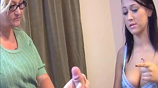 British Milf Blowjob and handjob